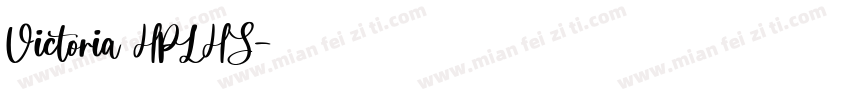 Victoria HPLHS字体转换